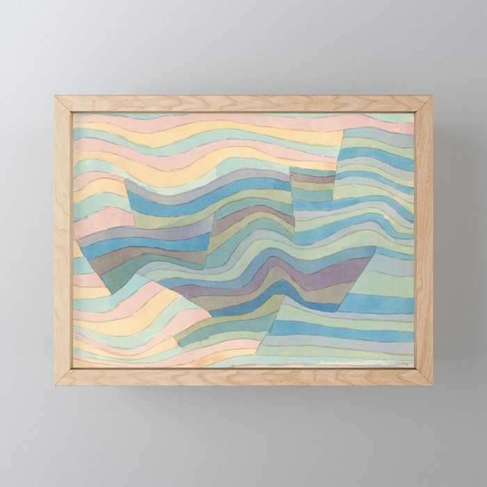 Paul Klee - Bewegung an der Steilküste - Steilkuste Framed Mini Art Print