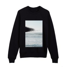 The cure for anything is salt water -  tears, sweat, or the sea. isak dinesen Kids Crewneck