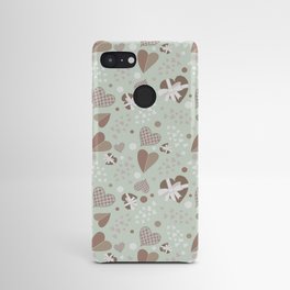 Cute Chocolate Mint Hearts Android Case