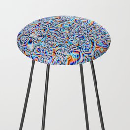 Funky liquid shapes Counter Stool
