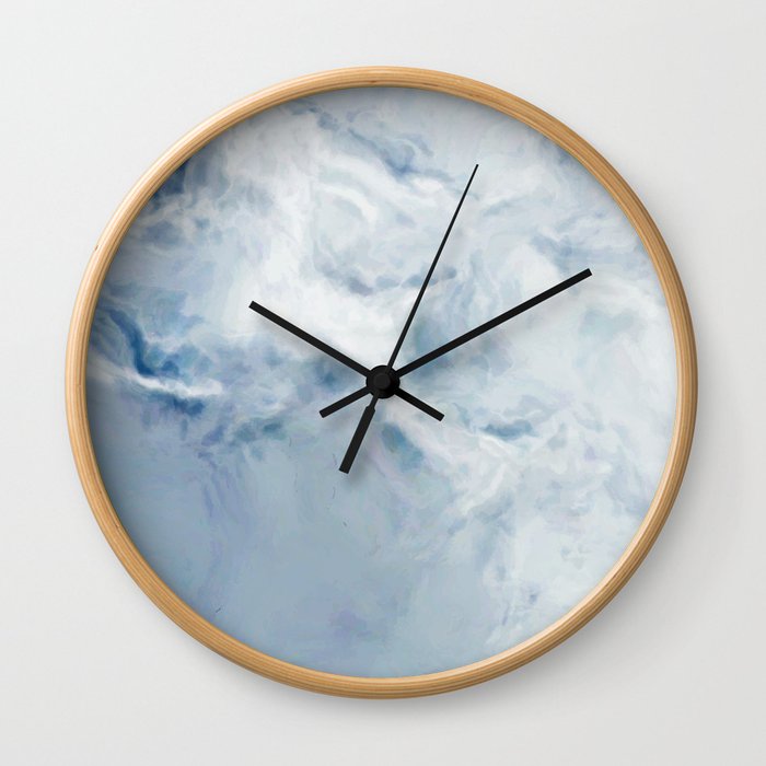 Winter Marble texture Wall Clock