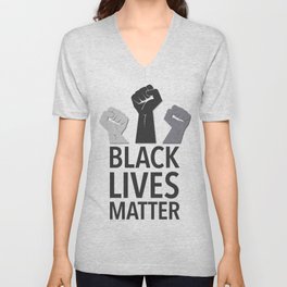 I Support Black Lives Matter Unisex V-Neck