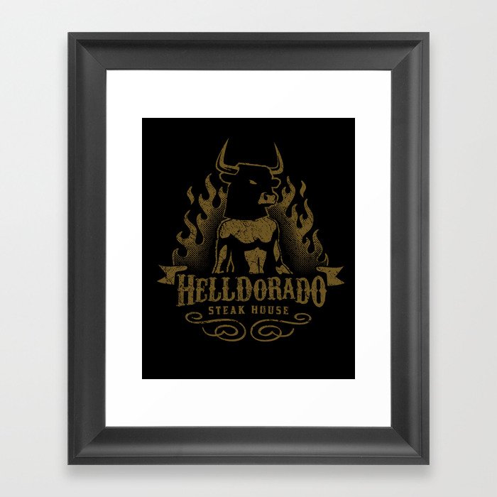 Helldorado Steak House Framed Art Print