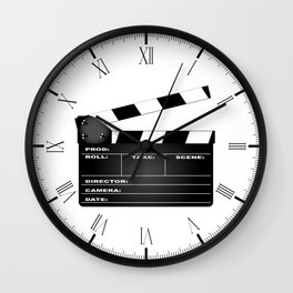 Clapperboard Wall Clock | Clapperboard, Vector, Hollywood, Director, Graphicdesign, Cinema, Producer, Makers, Illustration, Black and White 