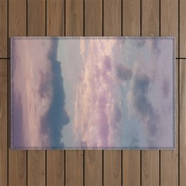 Purple Blue Clouds #1 #decor #art #society6 Outdoor Rug