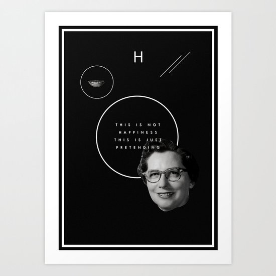 Fake smile sells everything. Art Print
