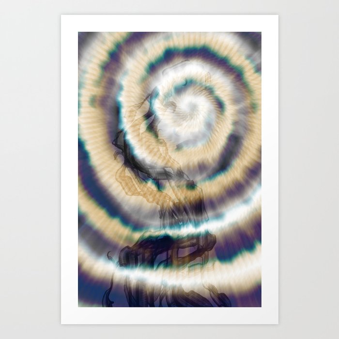 Heaven (cloud spiral shadow) Art Print by Nataliya-Pryk | Society6