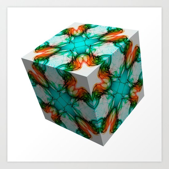 Smoke 3D 1 Art Print