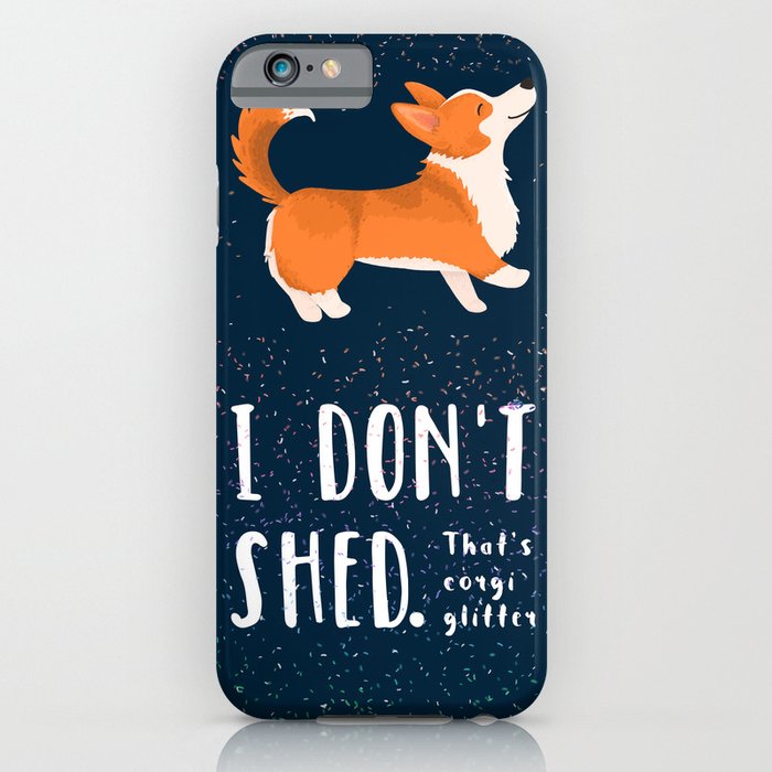 corgi glitter - pembroke welsh corgi iphone case