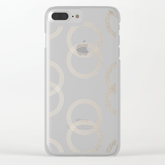 Simply Infinity Link in White Gold Sands on White Clear iPhone Case