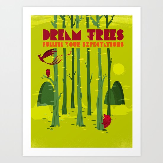Dream Trees Art Print