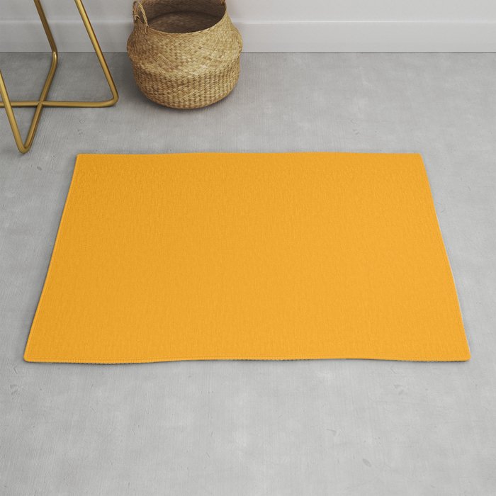 Bright Yellow Crayola Solid Color Rug By Makeitcolorful Society6