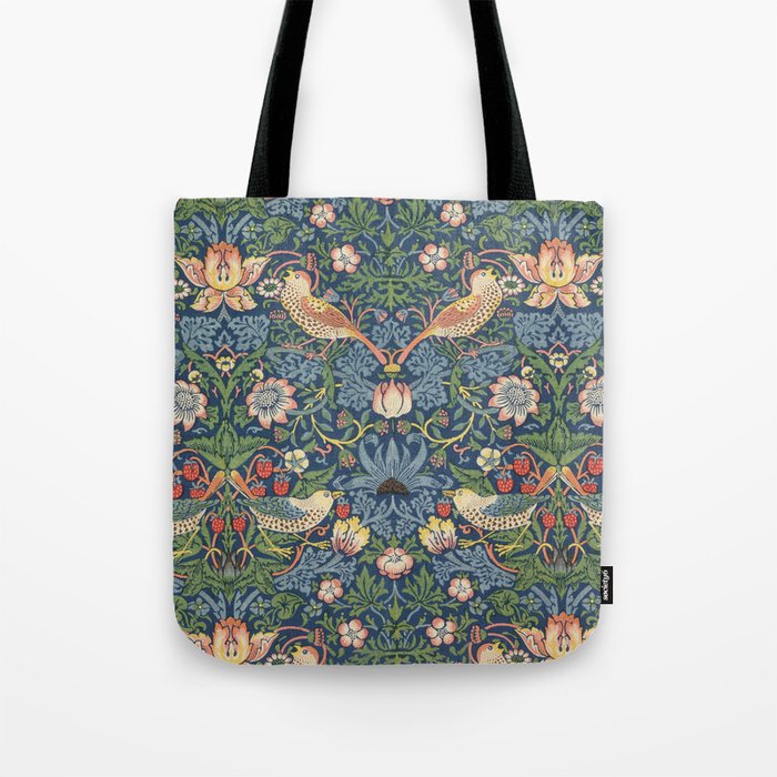 Strawberry Thief - Vintage William Morris Bird Pattern Tote Bag