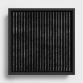 Ribbed (Black) Framed Canvas