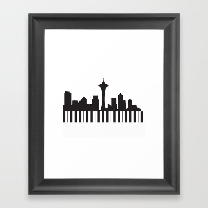 Seattle Music Framed Art Print