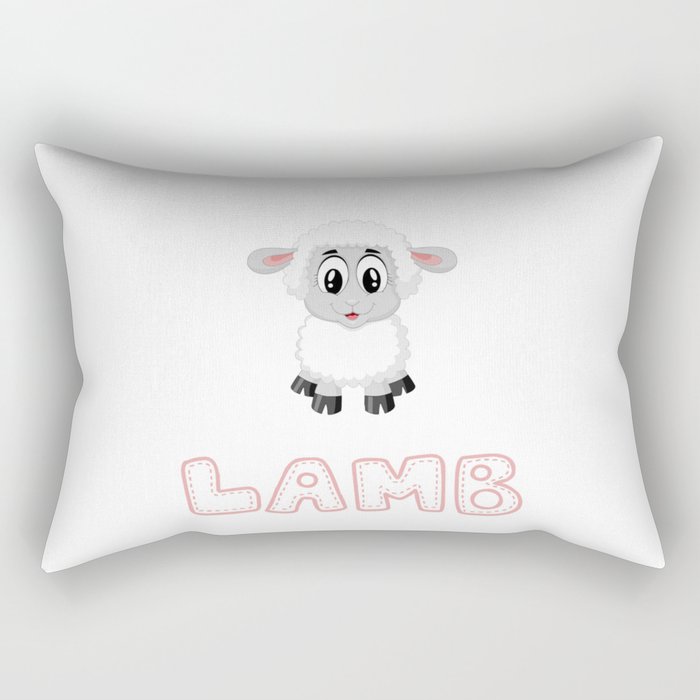 ITS NOT ABOUT THE BUNNY IT&#39;S ABOUT THE LAMB EASTER Rectangular Pillow