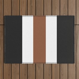 Accent (Black & Saddle Brown) Outdoor Rug