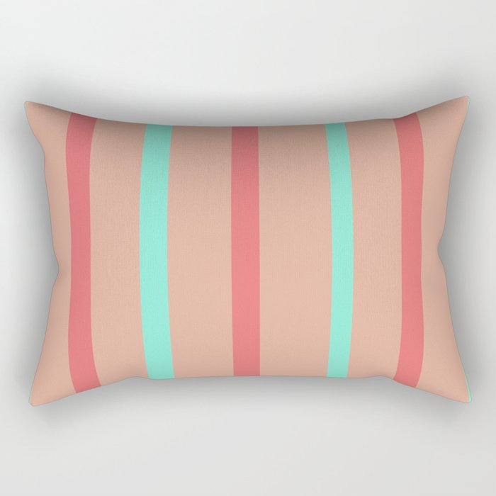 Colorful Stripes Rectangular Pillow