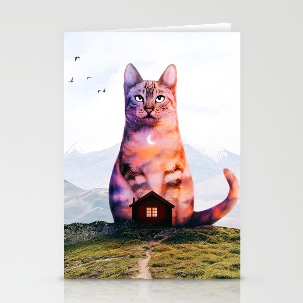 Sunset Cat Stationery Cards