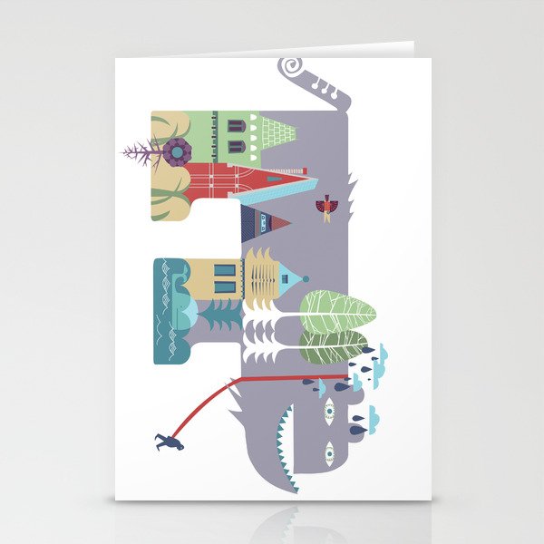 walking beast Stationery Cards
