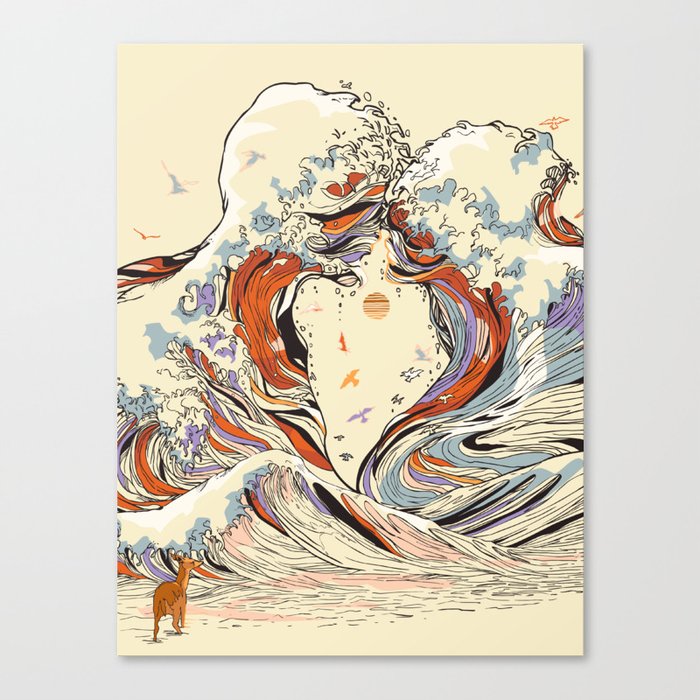 The Wave of Love Canvas Print