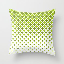 Diamond Rain - Olive Green Throw Pillow