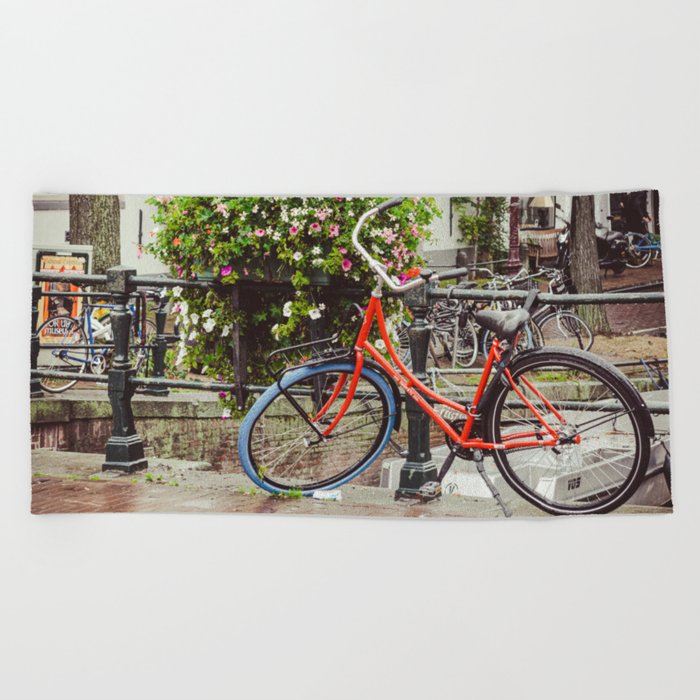 Amsterdam Red Beach Towel