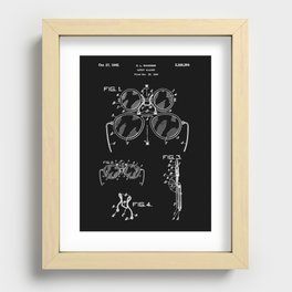 Safety Glasses - Patent Technical Drawing Recessed Framed Print
