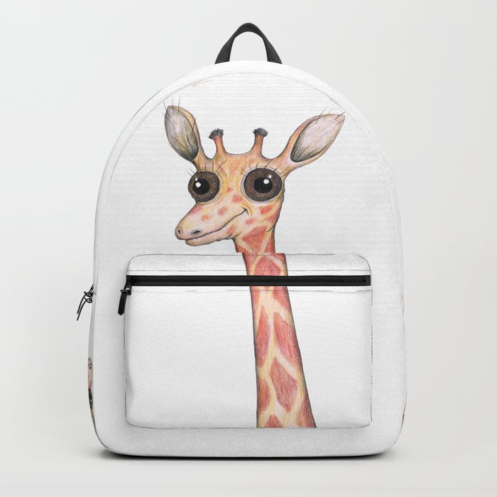 Cute Comic Giraffe Backpack By Wizzies