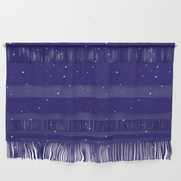 4th Of July Tiny Stars Pattern Wall Hanging