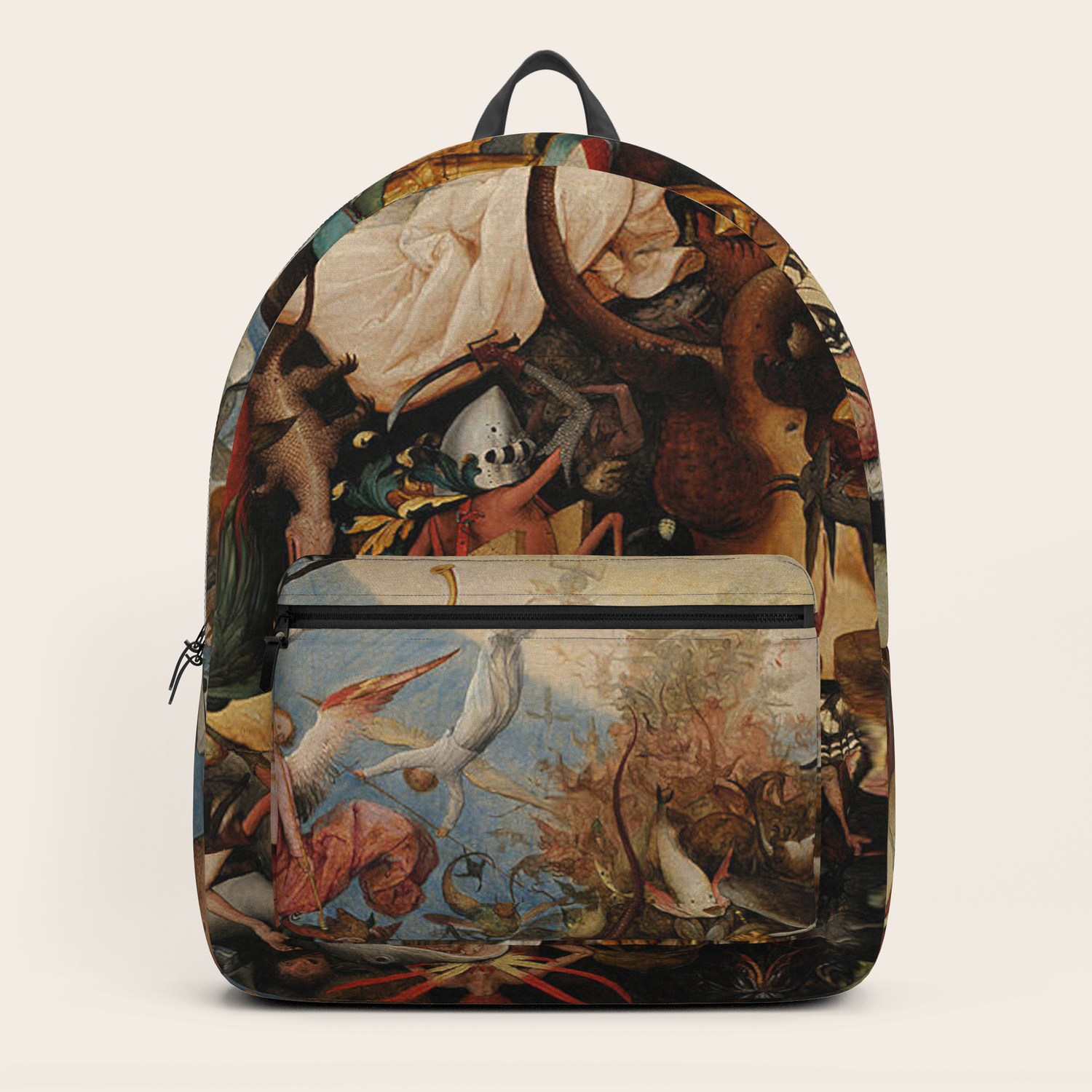 pieter bruegel the elder the fall of the rebel angels backpack by viktoriusart