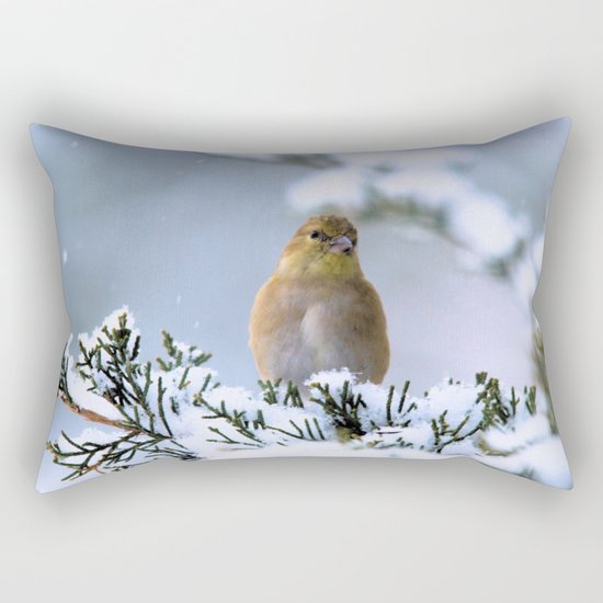 Is This Heaven? (American Goldfinch) Rectangular Pillow