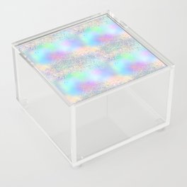Pretty Holographic Glitter Rainbow Acrylic Box