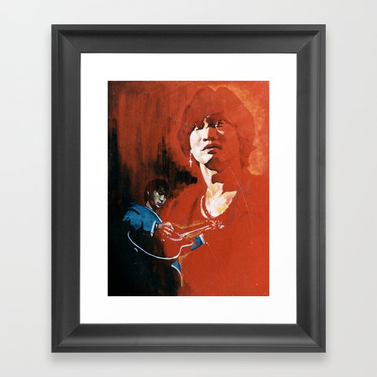 Wong Ka Kui 1962-1993 hong kong rock star Framed Art Print