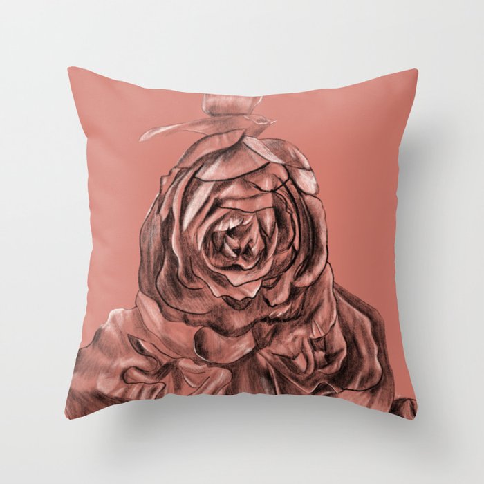 Rose All Day Throw Pillow
