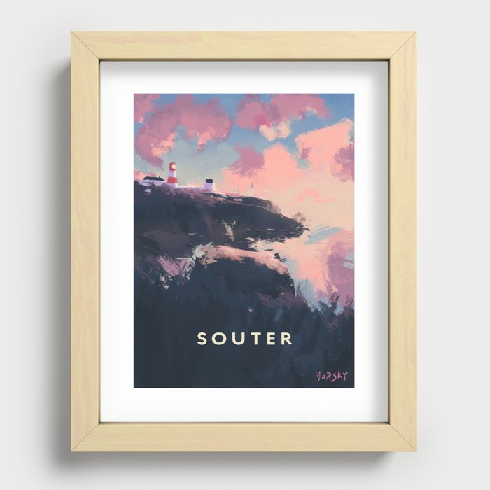 Souter Travel Poster Recessed Framed Print
