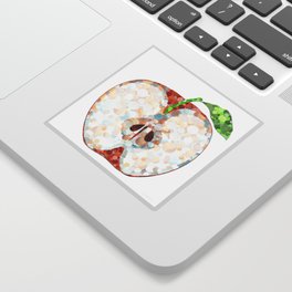 Juicy Red Delicious Apple Fruit by Sharon Cummings Sticker