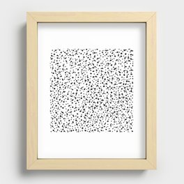 dalmatian print- black and white Recessed Framed Print