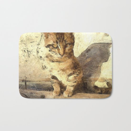 All Cats Are Black In The Dark Bath Mat