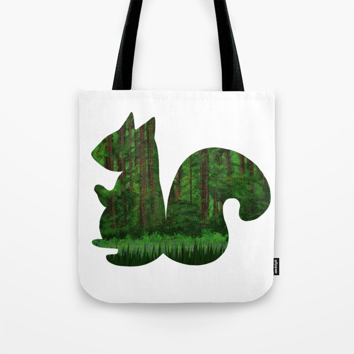 Woodsy Squirrel Tote Bag