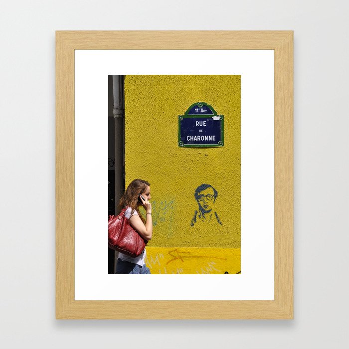 Woody's on a wall Framed Art Print