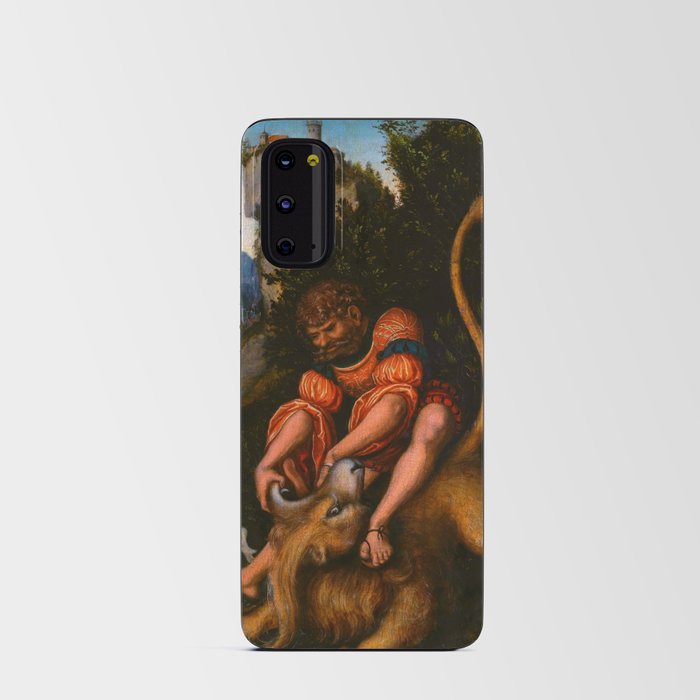 Lucas Cranach the Elder "Samson's fight with the Lion / Samson battling with the lion" Android Card Case