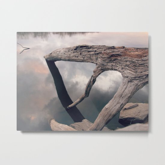 Suspended reflection Metal Print