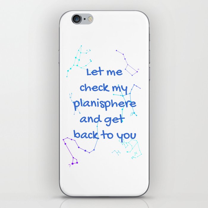 Planisphere iPhone Skin