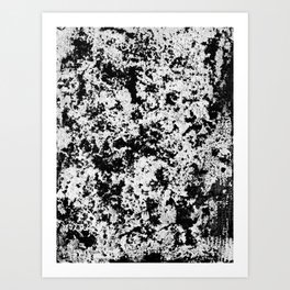 Abstract Artwork Greyscale #5 Art Print