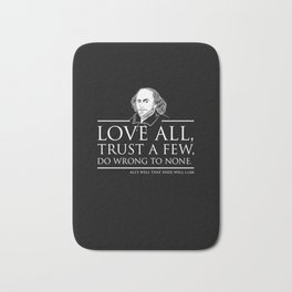Shakespeare Quote Bath Mat | Booknerd, Library, Novels, Shakespeare, Poet, Quote, English, Literary, Bookworm, Graphicdesign 