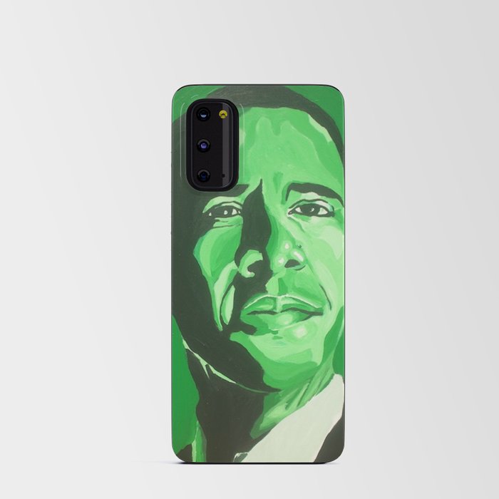 Green Obama Print Android Card Case