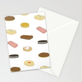 biscui - biscuit pattern Stationery Cards