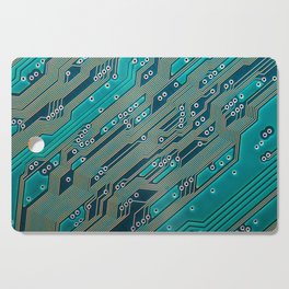 Electronic circuit board close up Cutting Board