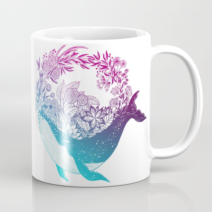 Whale Garden - Night edition Coffee Mug